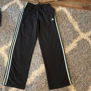 Ladies medium adidas drawstring pants mint striped